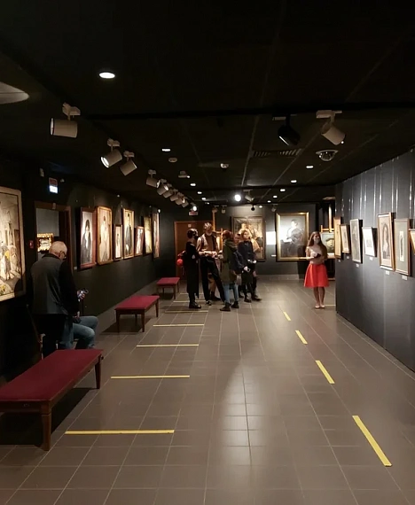 Экспозиция выставки Великие репинские ученики.
